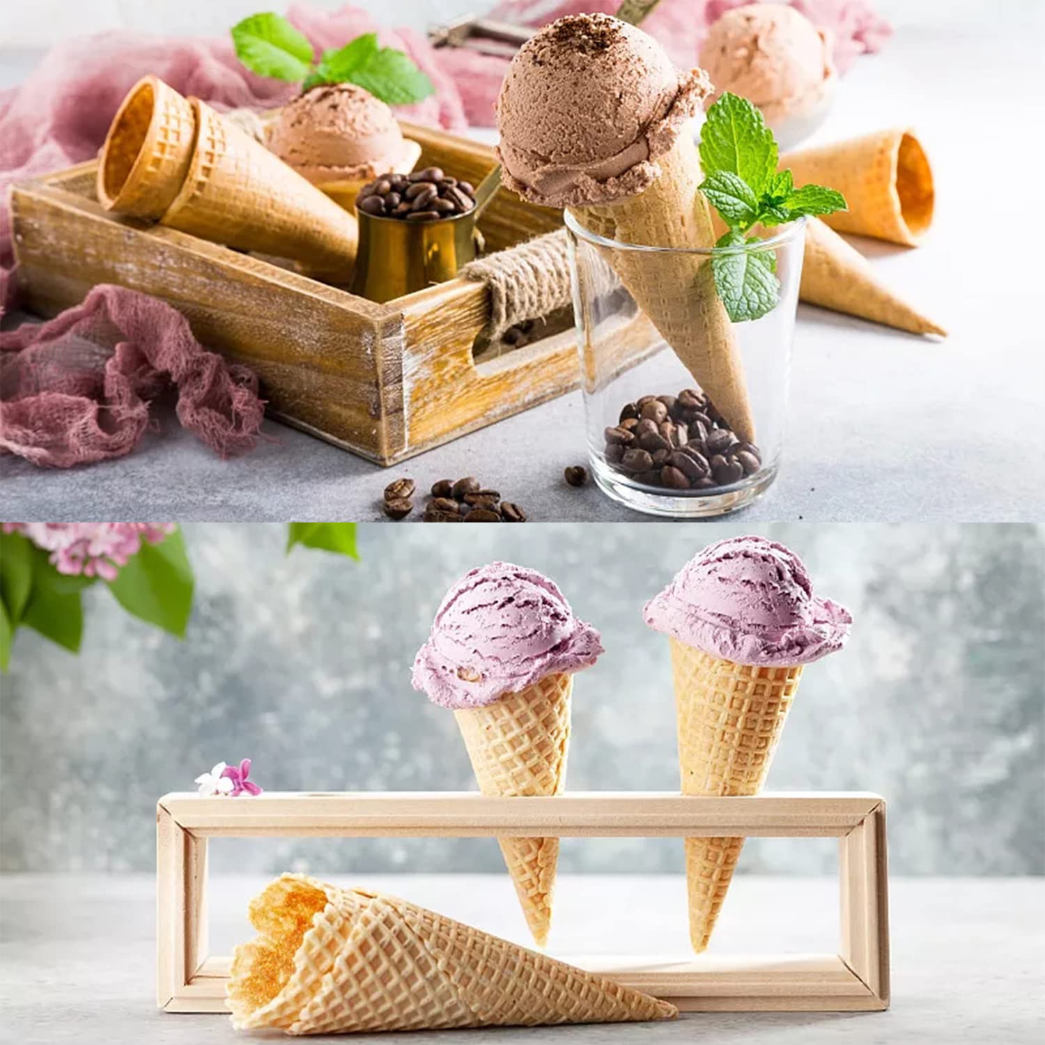 2 Stampi In Legno Per Coni Gelato - Per Fare Cialde Fai Da Te - Foto 7