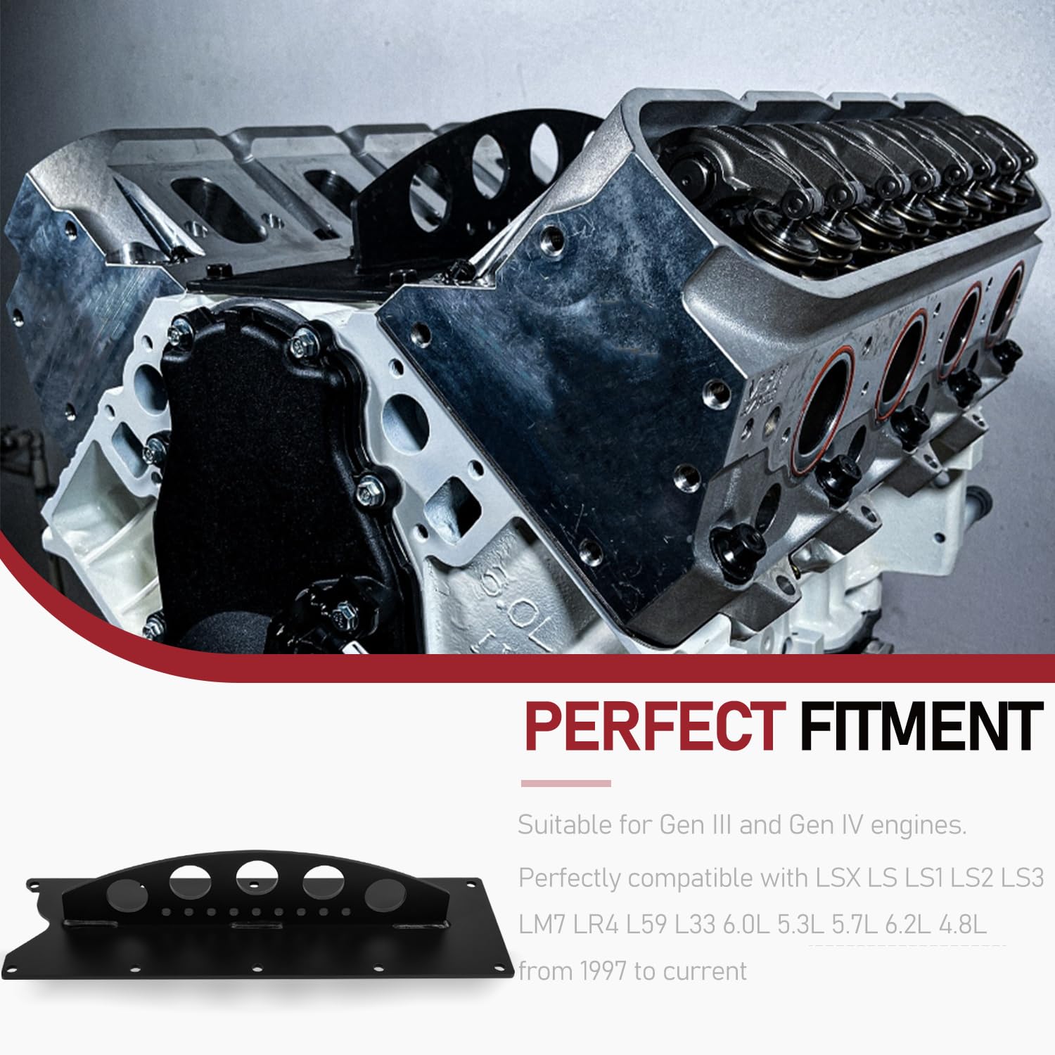 Placa De Elevación Del Motor Camoo Para Chevy Ls Series Lsx Ls Ls1 Ls2 Ls3 Venta Internacional Mkp 747178106