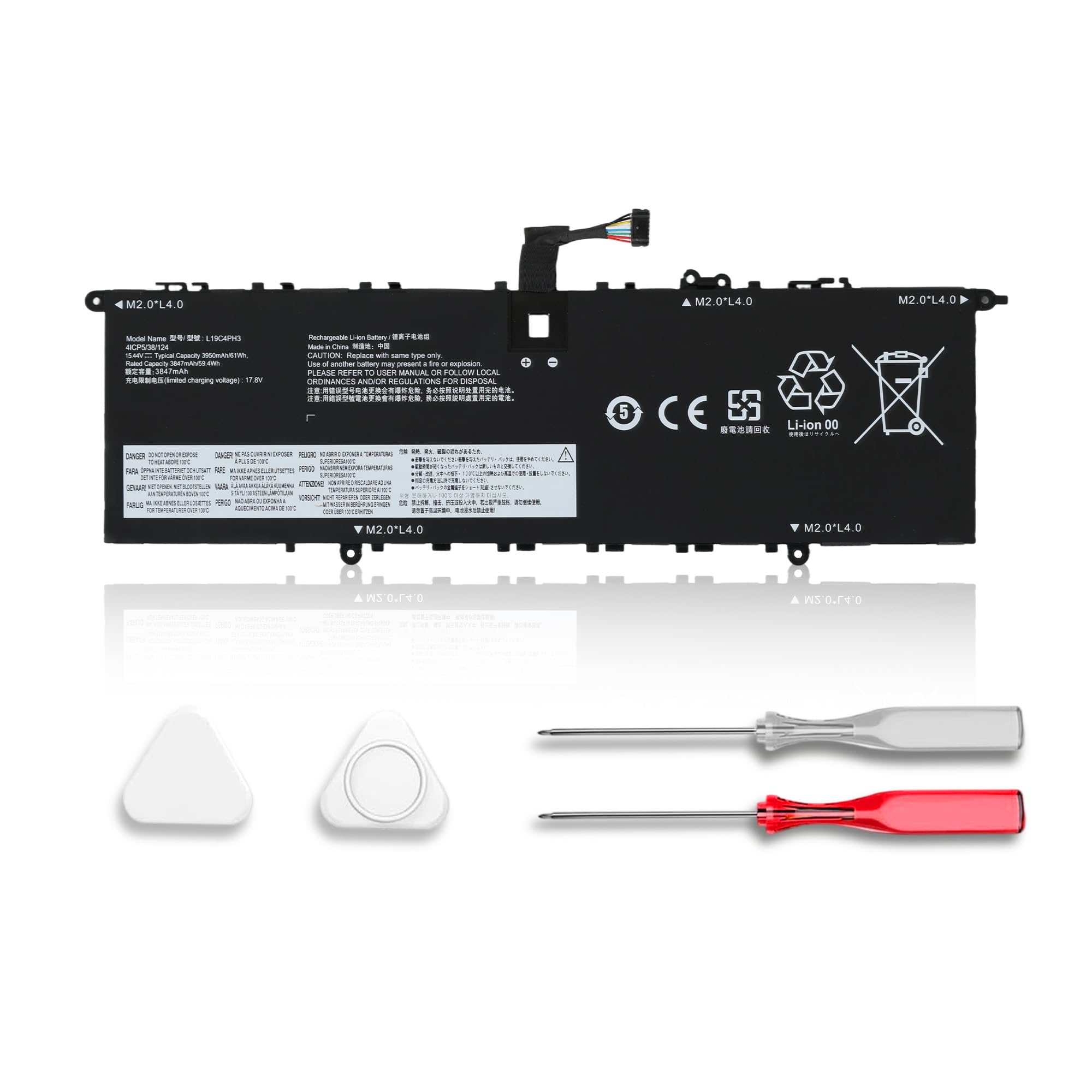 L19D4PH3 L19M4PH3 L19C4PH3 Battery for Lenovo Ideapad Yoga Slim 7 Pro-14ITL5 Pro-14ARH5 Pro-14ACH5 Pro-14IHU5 Pro-14IAP7 Series Compatible with SB10Z49515 SB10Z49516 SB10Z49517