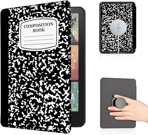 Vista 22 de CoBak Funda con cubierta magnética plegable para Kindle Paperwhite de 7 pulgadas de 12ª generación 2024 y Kindle Colorsoft - para PopSockets Grip