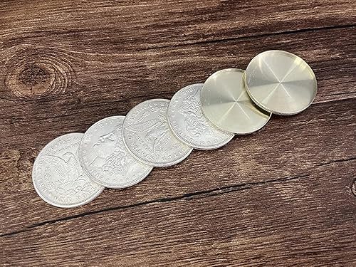 ZQION Super Morgan Dollar Set (Cupronickel) Moneda Trucos de magia Moneda Juego de magia de cerca Trucos de magia Ilusiones Gimmick Profesional Mago