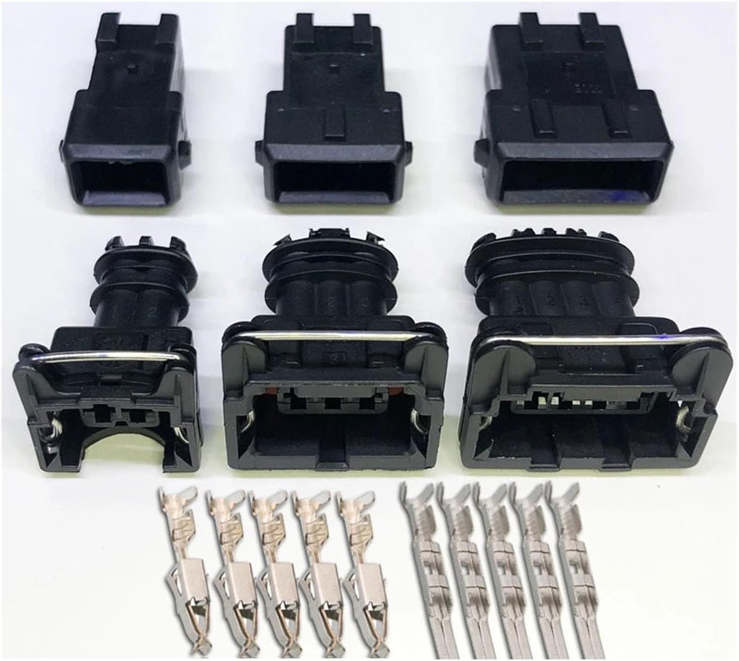 Dj7021a-3.5 Car Sensor Connector 2p3p4p Fuel Injection Nozzle Ignition Coil Plug Male/Female Butt Harness Terminal Sheath(Color:6p,Size:5sets)