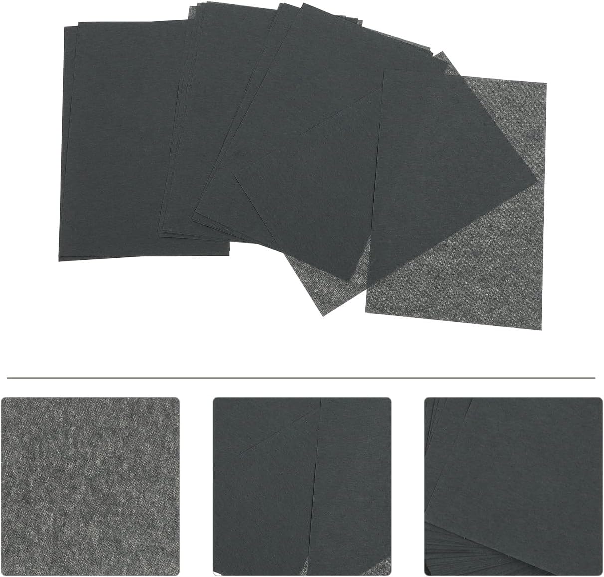 2sets Bamboo Charcoal Oil Absorbing Blotting Paper for Oily Skin Control Facial Cleaning Tissues for Quick Makeup Touch-ups and Refreshing Skin Hot Weather