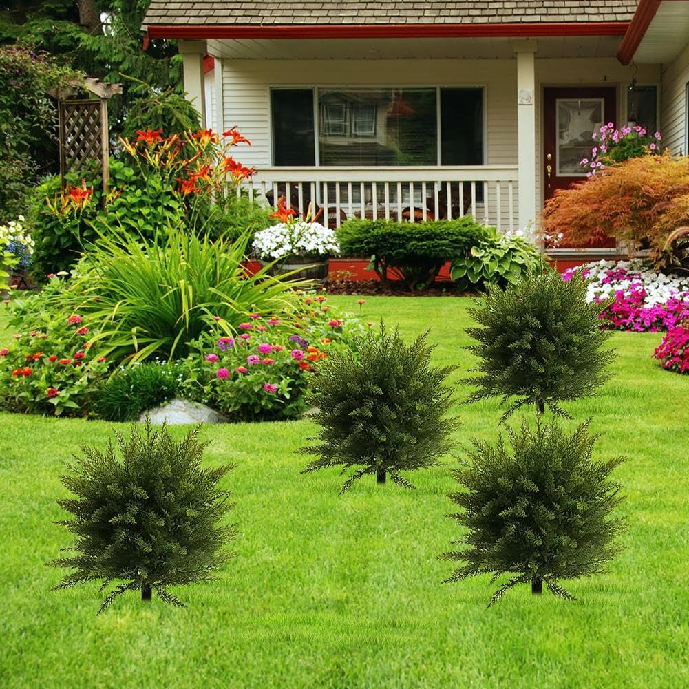 Künstliche Zypressen-Formschnitte 50cm - UV-beständig Für Garten Und Terrasse