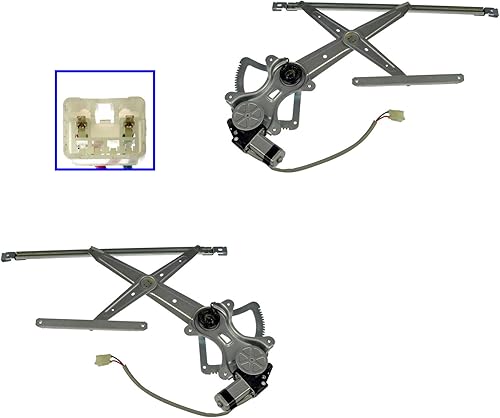 Miniatura 136 de TRQ Juego de regulador de ventana eléctrica delantera y motor compatible con Ford Ranger 1993-2011 1994-2009 Mazda B2300 1998-2001 B2500 1994-2007