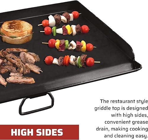 Miniatura 4 de Camp Chef Plancha profesional para freír con dos quemadores accesorio de cocina de 14 pulgadas dimensiones de cocción 14 pulgadas x 32 pulgadas