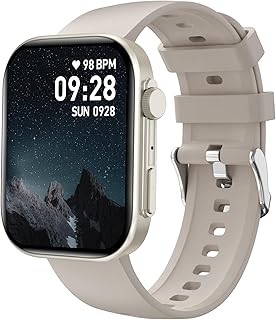 ساعة ذكية للنساء من بريب جات متوافقة مع ايفون وسامسونج واندرويد، الرد على المكالمات، شاشة كبيرة 2.01 بوصة مقاومة للماء بتصنيف IP68، اكثر من 110 رياضة، تشبع الأكسجين ومعدل ضربات القلب/مراقب النوم ذهبي