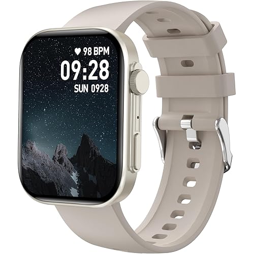 BRIBEJAT Smart Watch for Men Women (Make/Answer Call), HD 2.01'' Smartwatch IP68 Waterproof, Fitness Tracker Pedometer SpO2/Heart Rate/Sleep Monitor, Compatible with iPhone Samsung iOS Android Phone