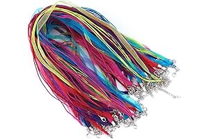 100Pcs Ribbon Necklaces for Pendants: The Perfect Addition to Your Jewelry Craft