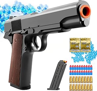 Soft Bullet Toy Foam Blasters Gun with Soft Bullet Shell ejecting for orby Gel Ball Blaster Realistic Splat Gun Dart Cool Stuff Splatter orbi Water Beads Pistol Prop Toy
