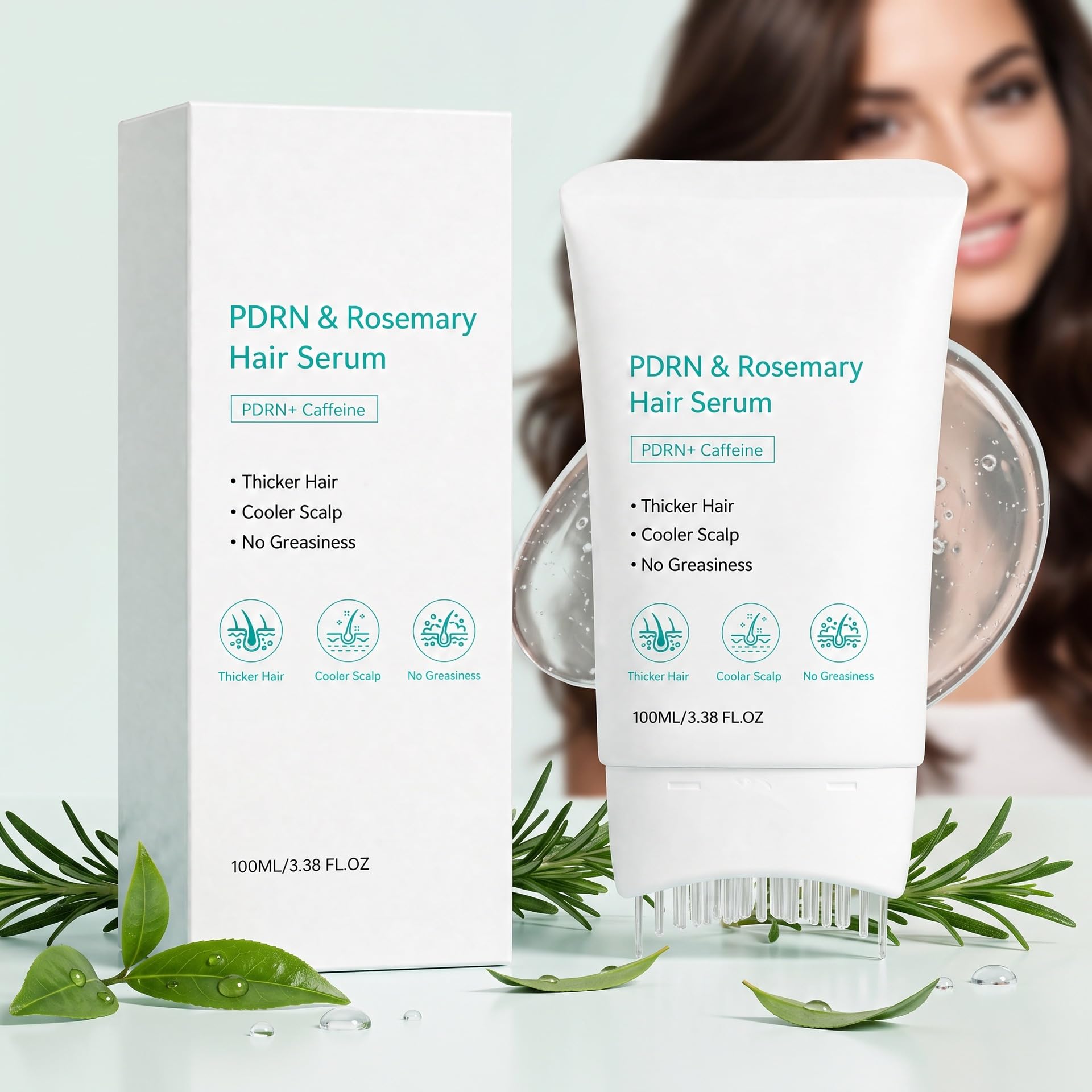 Haarserum, Haarserum mit integrierter Applikatorbürste