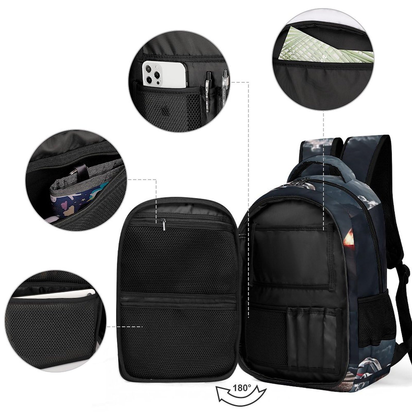Sac À Dos Fille Voiture de sport Cartable Motif De Course Garçons Primaire, Sac D'école Enfants Idéal Pour Les Élèves De 5 À 9 Ans Va À L'école Voyage En Plein AirCourse