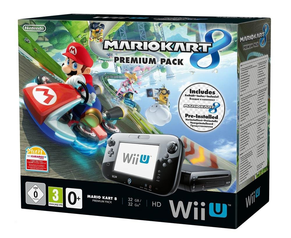Console Nintendo Wii U Mario Kart 8 Préinstallé Premium Pack