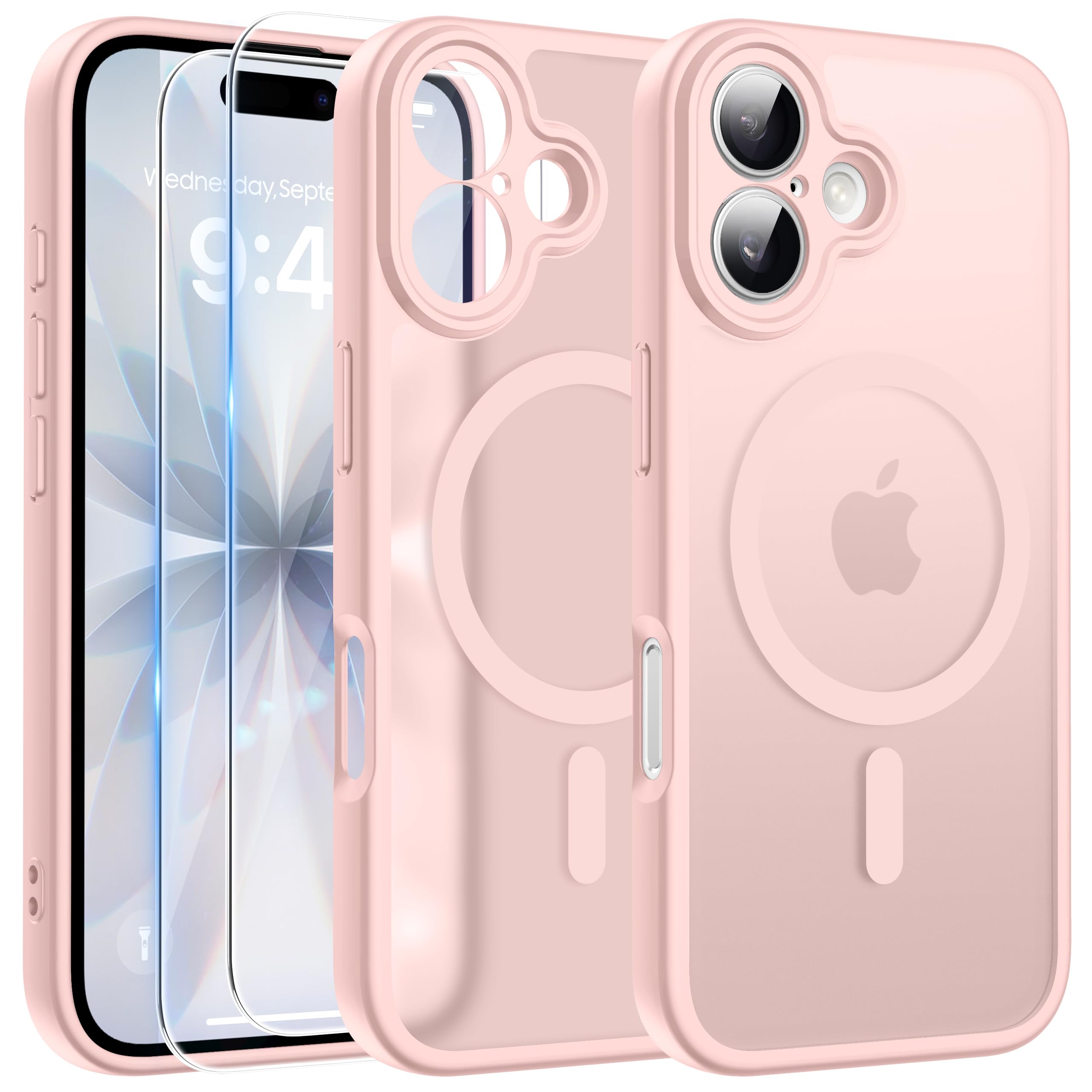 Coque iPhone 17 TAURI rose : finies les chutes avec la protection écran