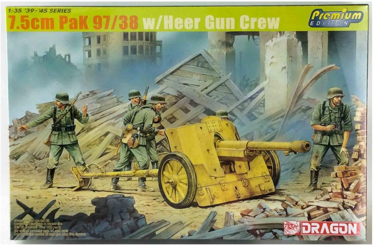 1/35 7.5cm PaK 97/38 Gun w/3 Heer Crew