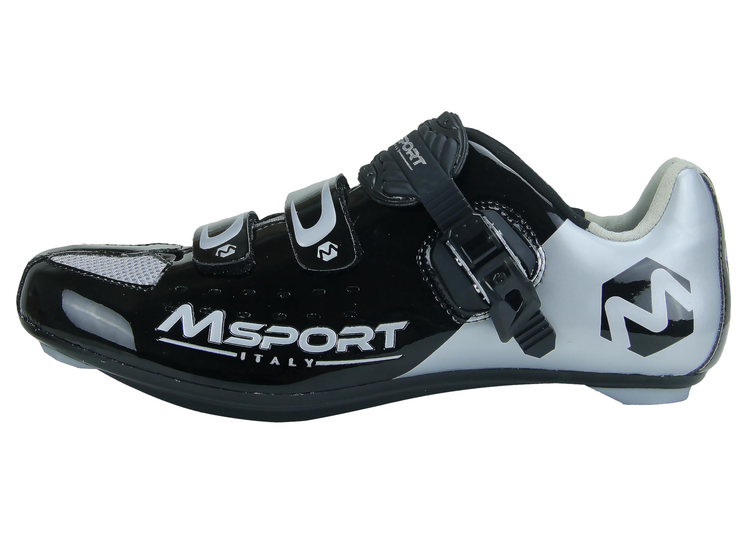 Scarpe Ciclismo per Bici da Strada Traspirante Scarpe Bici Spinning Uomo/Donna - Nero 42 EU