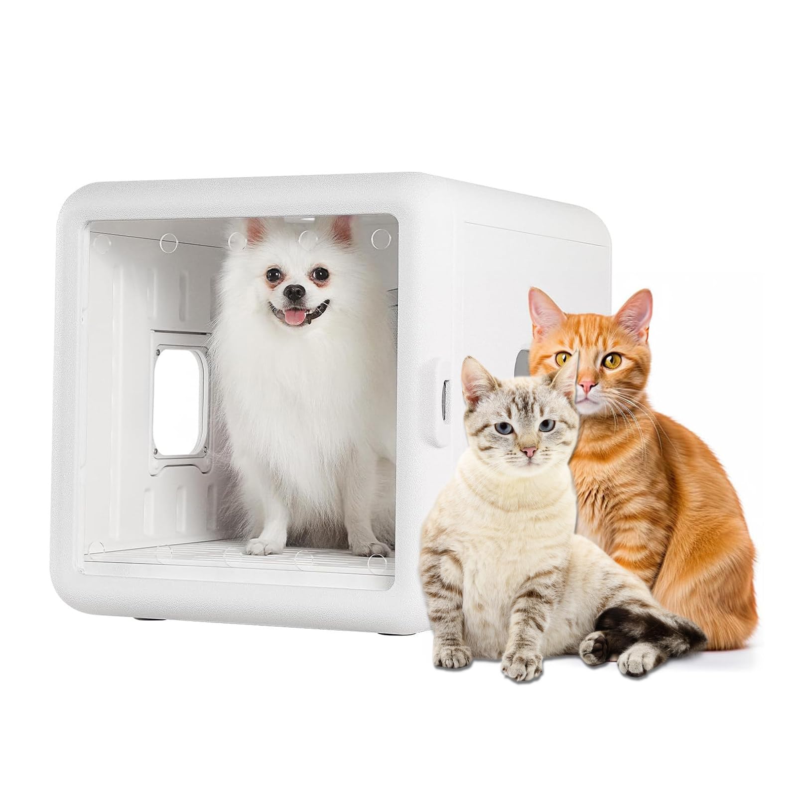 Katzenpflegegebläse, Hundetrockenbox, Haustierföhnbox, Katzentrocknermaschine, große Kapazität, extrem leise