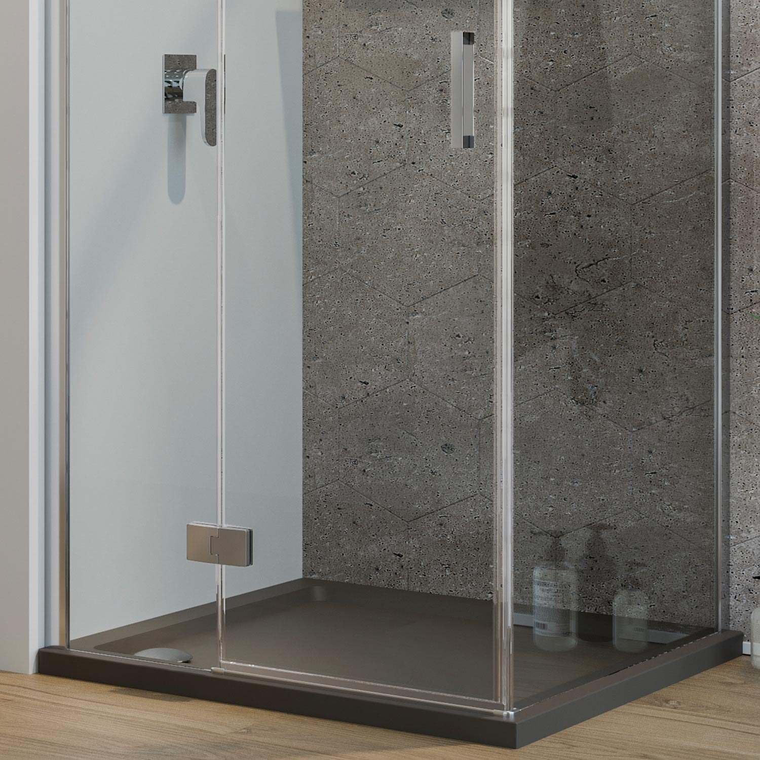 Mai & Mai Cabine de douche pliante 100x100 paroi de douche portes