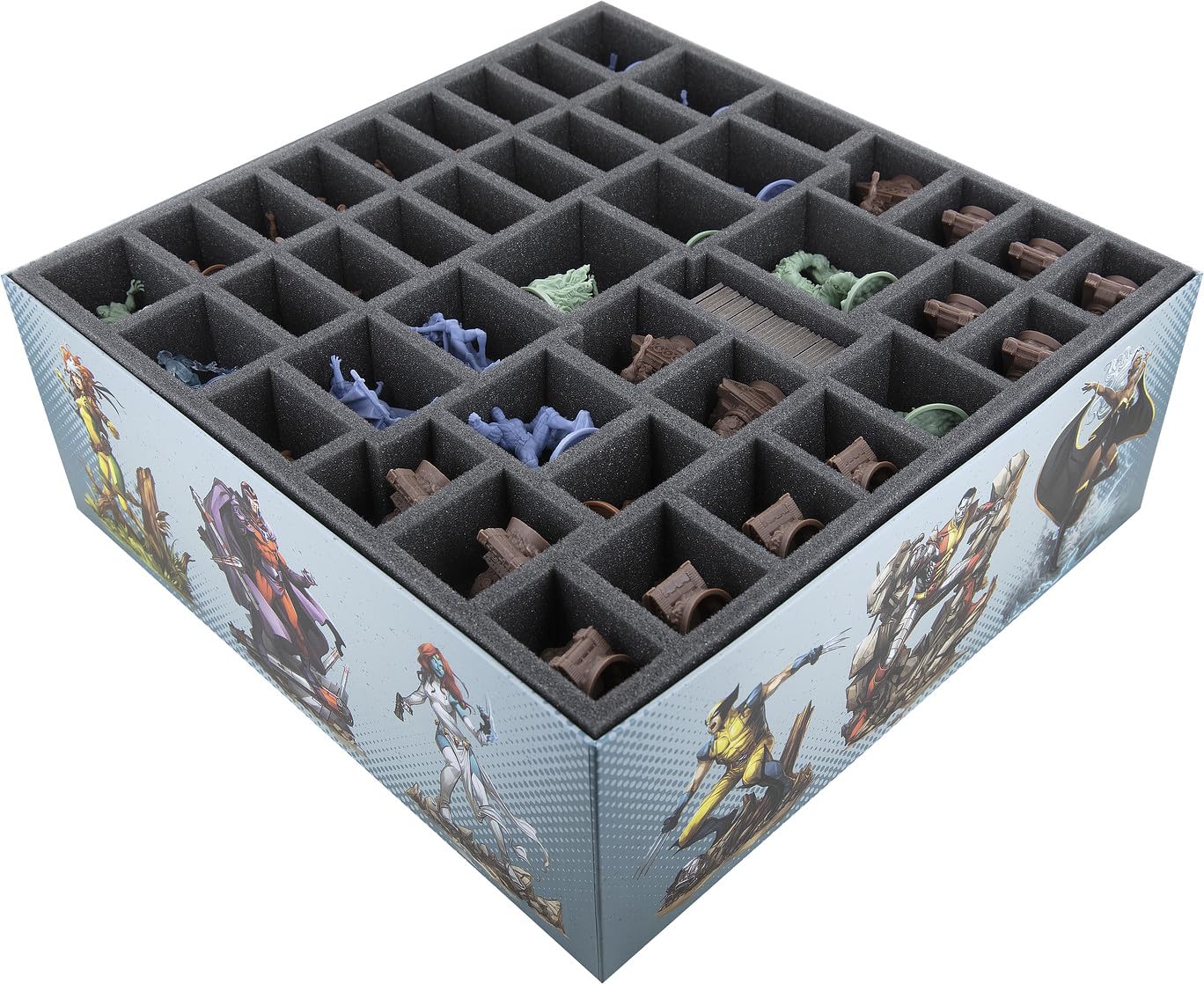 Zestaw pianki Feldherr z wkładką Organizer kompatybilny z Marvel Zombies: X-Men Resistance - pudełko z grą planszową