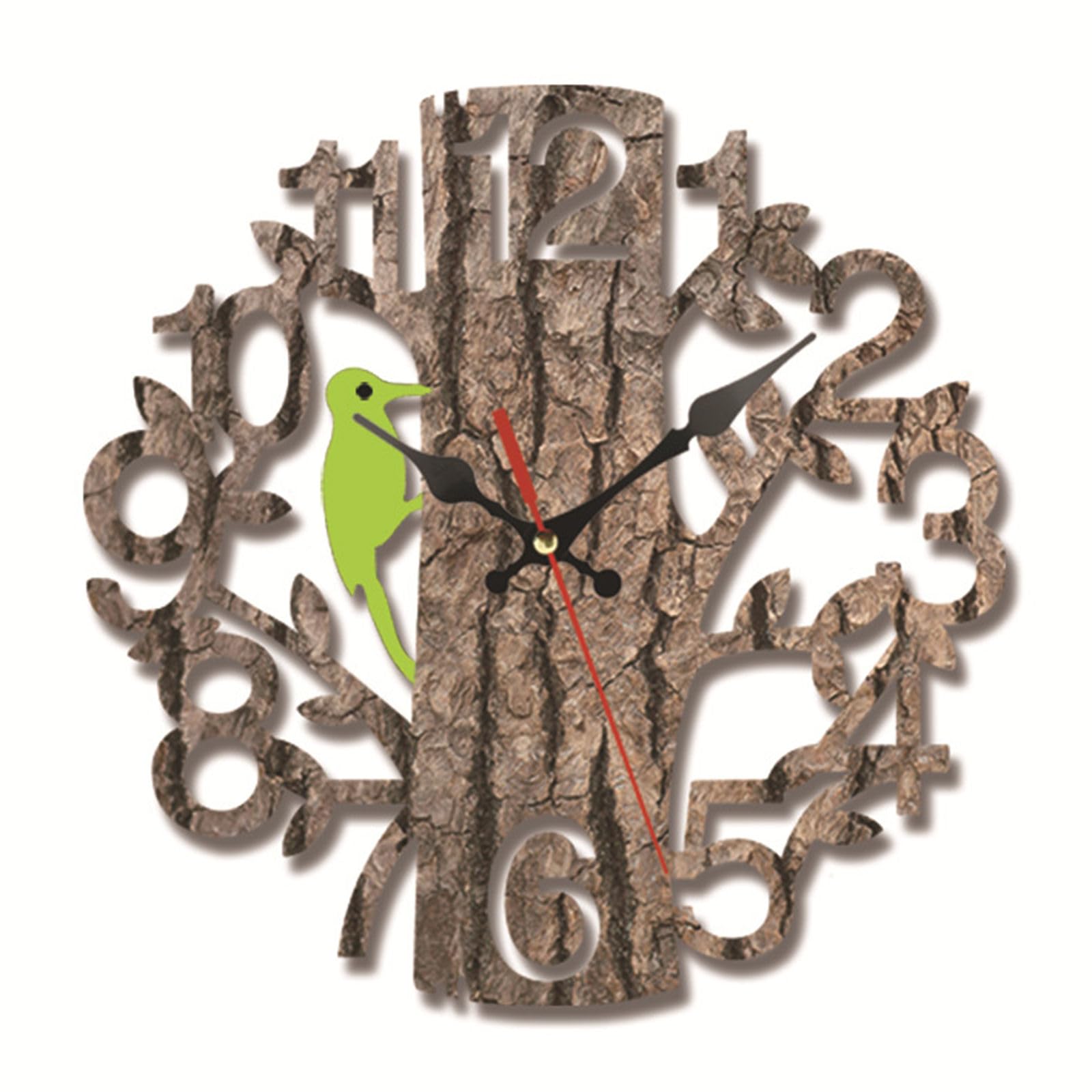 Kaeltsyn Wall Clock, Rustics Wall Clock Battery Operated Silents None Ticking Clocks Decorative for Kitchen, Bathroom Decors Battery Operated