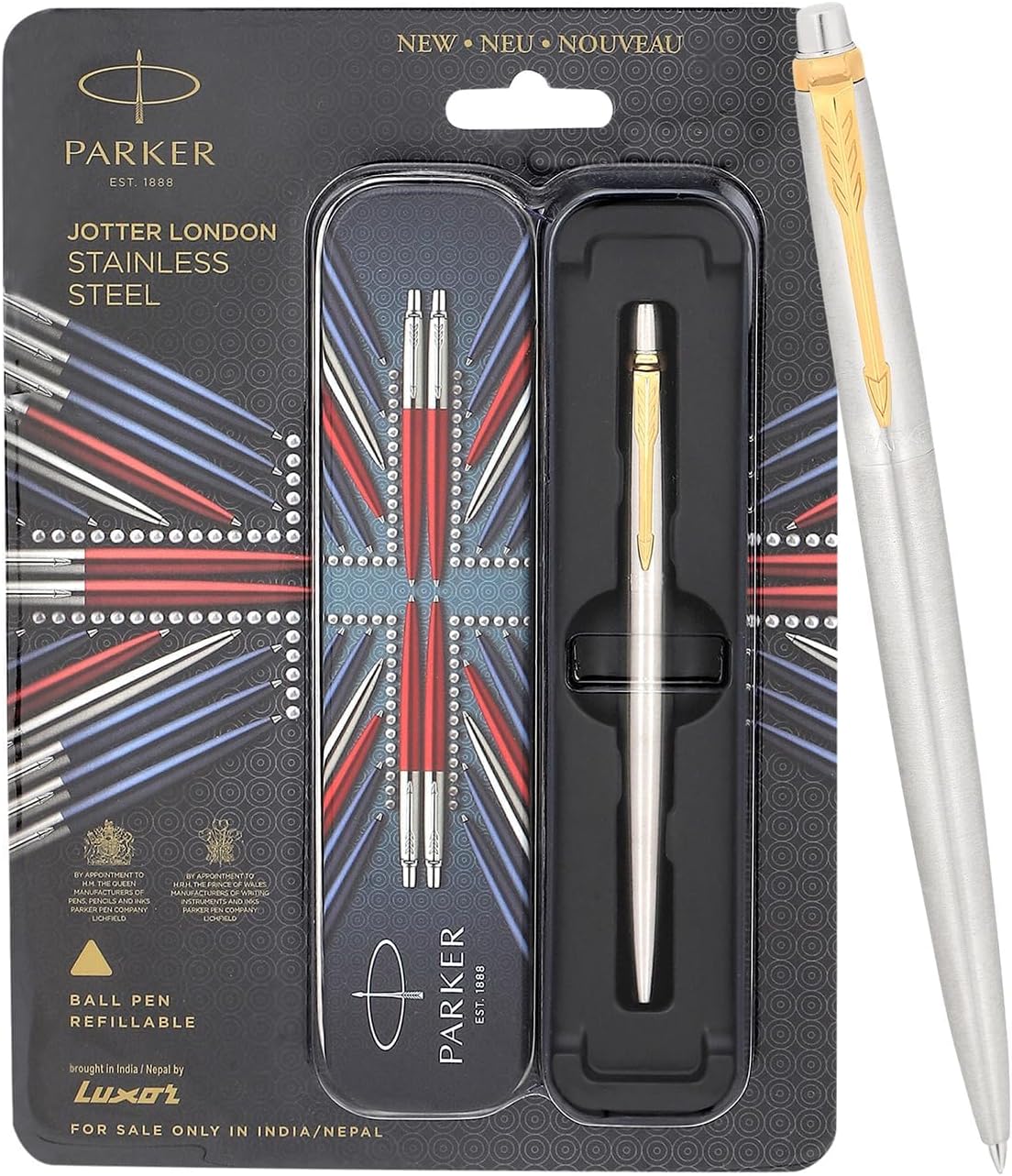 Buy Parker Jotter Standard Ball Pen With Gold Trim Online In India - Foto 5