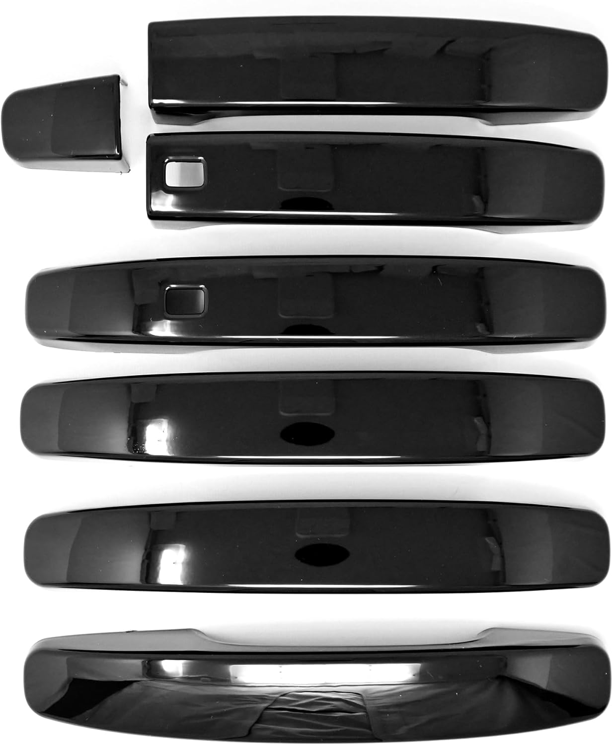 Trim Illusion Snap On Gloss Black Car Door Handle Cover Trim Accessories Compatible with Kia Soul 2020-2024 with or Without Smart Key, DH6290BLK