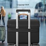 KIZUNA Cas de sac portable 15.6 Porte-monnaie à manches d'épaule de pouce pour 16" MacBook Pro M1 M2 MAX/Dell XPS 15/HP Envy x360 15/15.6" Yoga Lenovo 730/Ideapad 330S/15.6" HP EliteBook 755 G5/15.6" LG gramme 15,noir