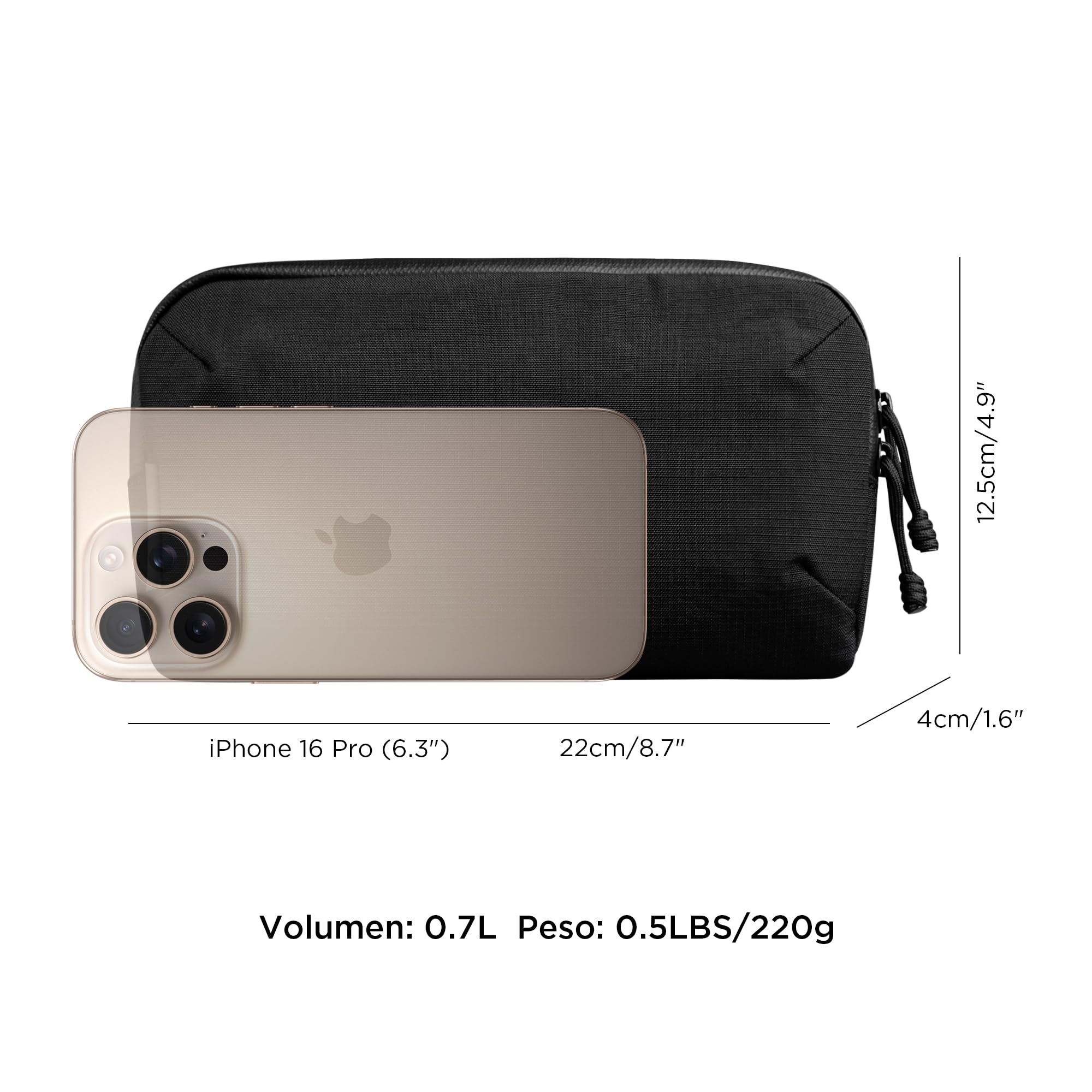 ALPAKA Flight Pouch Pro 0,7L – Bandolera