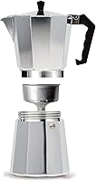 Vista 3 de Primula Cafetera Clásica para Estufa de Espresso y Café, Olla de Moka para Preparación de Café Italiano y Cubano, Cafetera Greca, Cafeteras, 12
