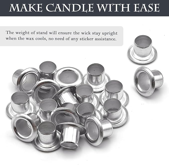 20 Mechas Espiral de Madera con Base de Hierro para Velas miniatura 7