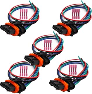 Set of 5 Electrical Ignition Coil Connector Plug Harness Compatible with Volvo S60 XC70 V60 XC90 C30 C70 S40 V50 S80 S70 1999-2016 1.6L 2.4L 2.5L 2.3L 2.0L 2.8L 2.9L for PT960 PT1716 S1461 1P2657