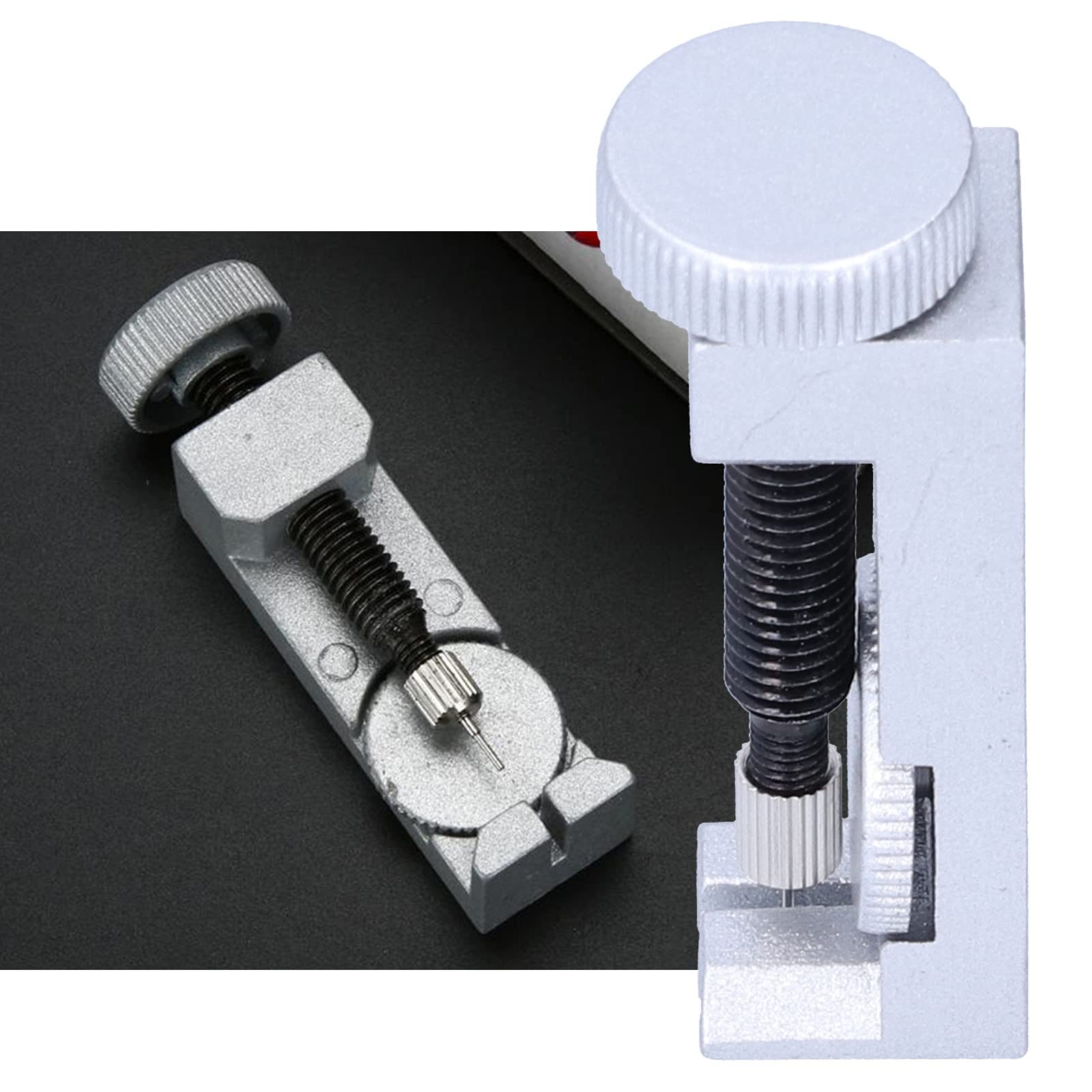 Kit de reparación de Relojes, removedor de eslabones de Reloj Ajustable, ajustador de Correa de Reloj de Acero, Herramienta de reparación de Relojes con 3 Pieza