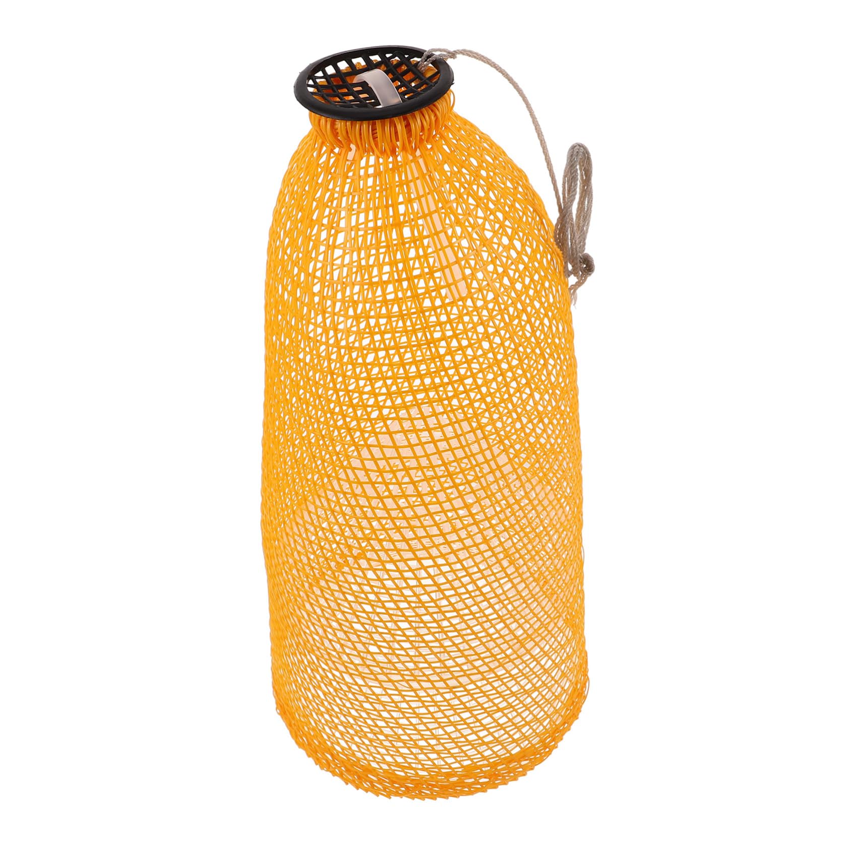 KOMBIUDA Jaula de Red Plegable para Pesca, Plástico Naranja, Tipo Jaula