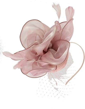 Pink Chiffon Fabric Flower Style with 