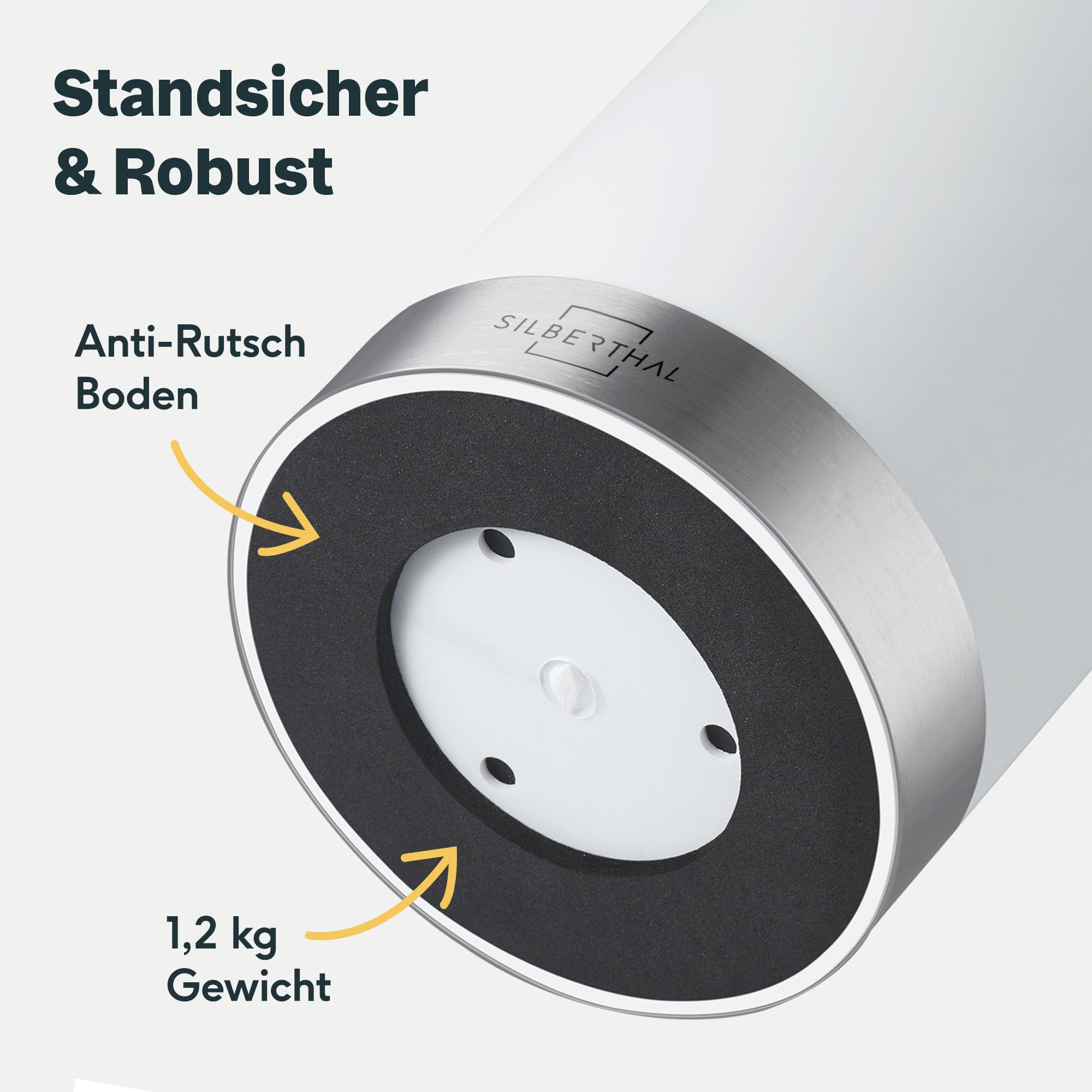 Beton messenblok zonder messen, universeel messenhouder, afneembare plastic stengels