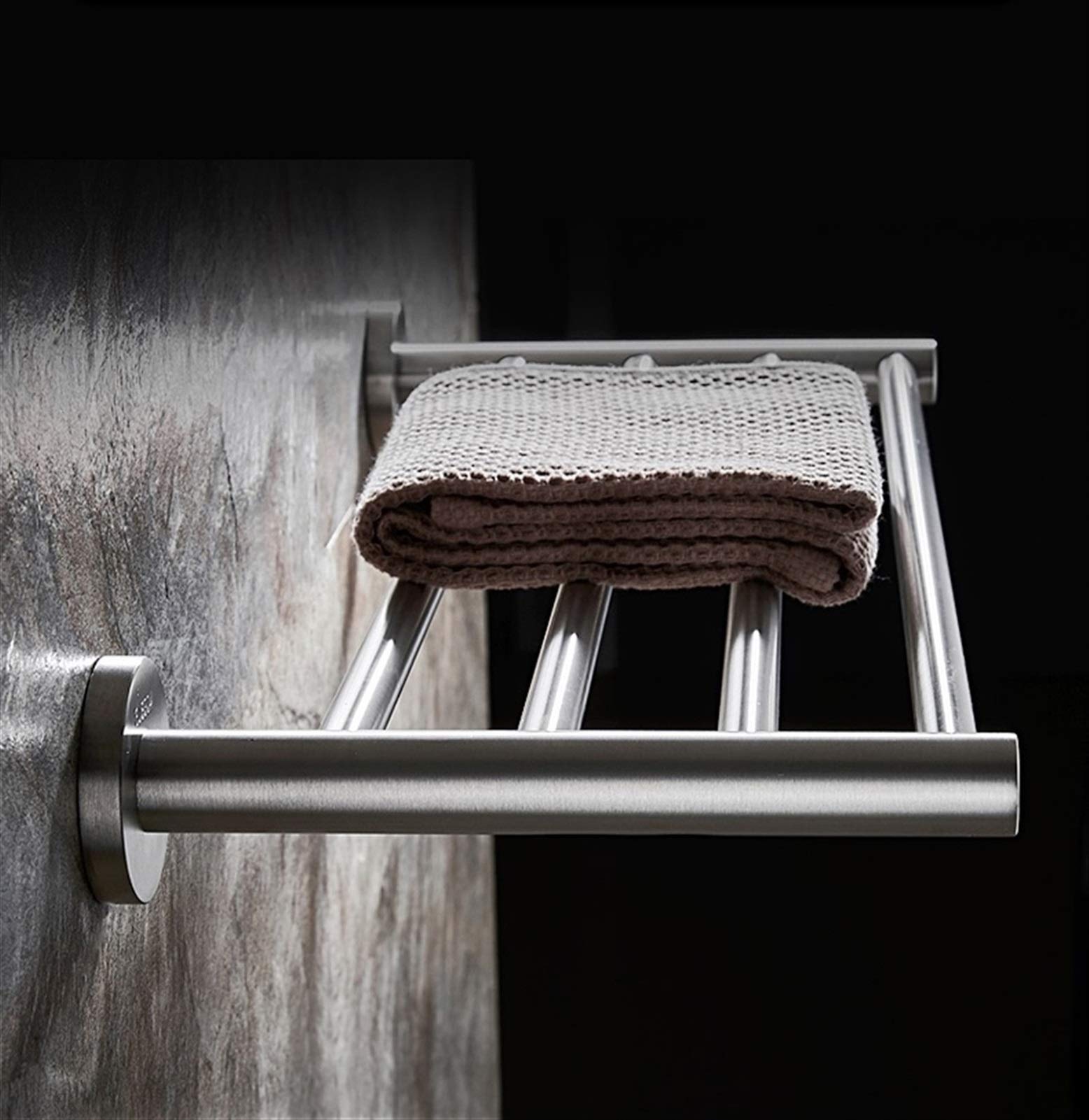 SOVORM Rieles de Barra de Toalla Grande Estante de Toalla 50Cm-120Cm Sus Soporte de toallero montado en la Pared para baño o Cocina / 120Cm The New