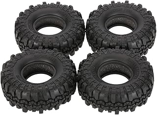 HUIOP AX-4020, 4Pcs AX-4020 1.9 Inch 110mm 1/10 Rock Crawler Tires for D90 SCX10 AXIAL TF2 RC Car