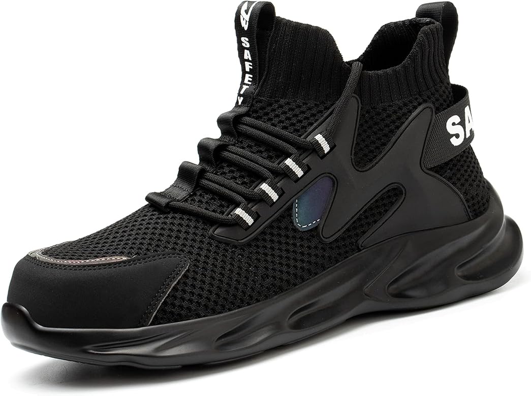 ORISTACO Steel Toe Safety Work Shoes 