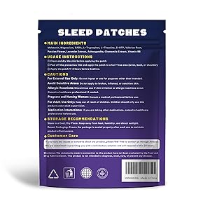 Lunalex 36ct Sleep Patches for Adults Extra Strength All Natural Nighttime Comfort with Melatonin & Magnesium, Quick-Acting & Long-Lasting