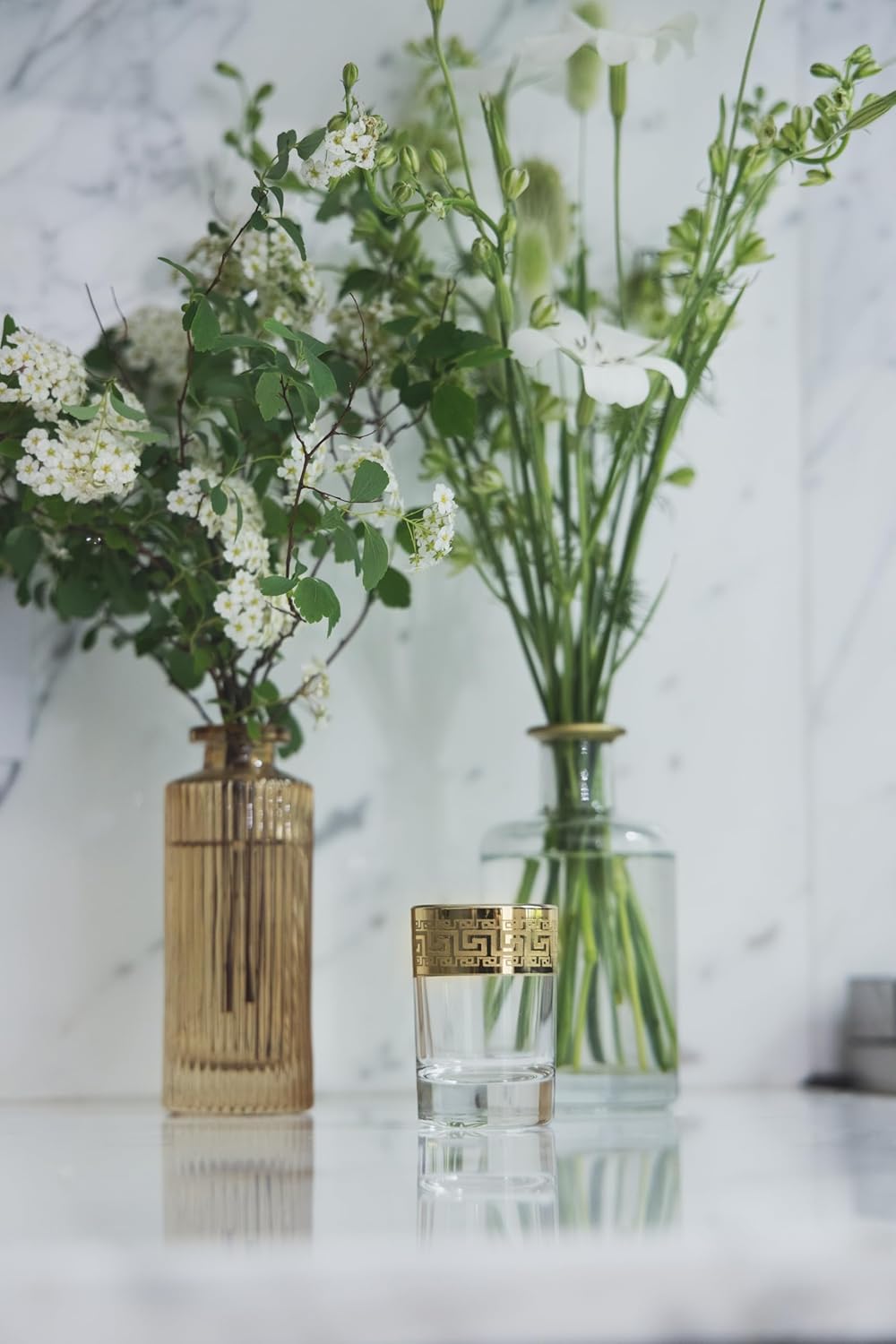 Joseph Sedgh Collection Greek Key Shot Glasses Set of 6-2 oz Heavy Base, Round Cylinder. Ideal for Tequila, Vodka, Aperitif, Espresso. Dishwasher Safe Premium European Grade Glassware - Image 6