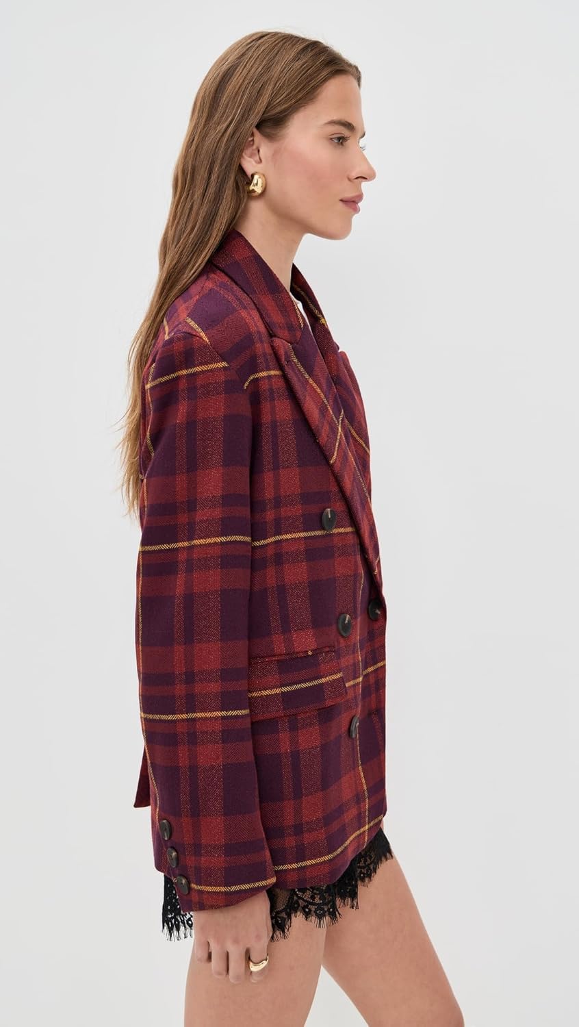 Free People Women's Dean Double Breasted Blazer - Image 4