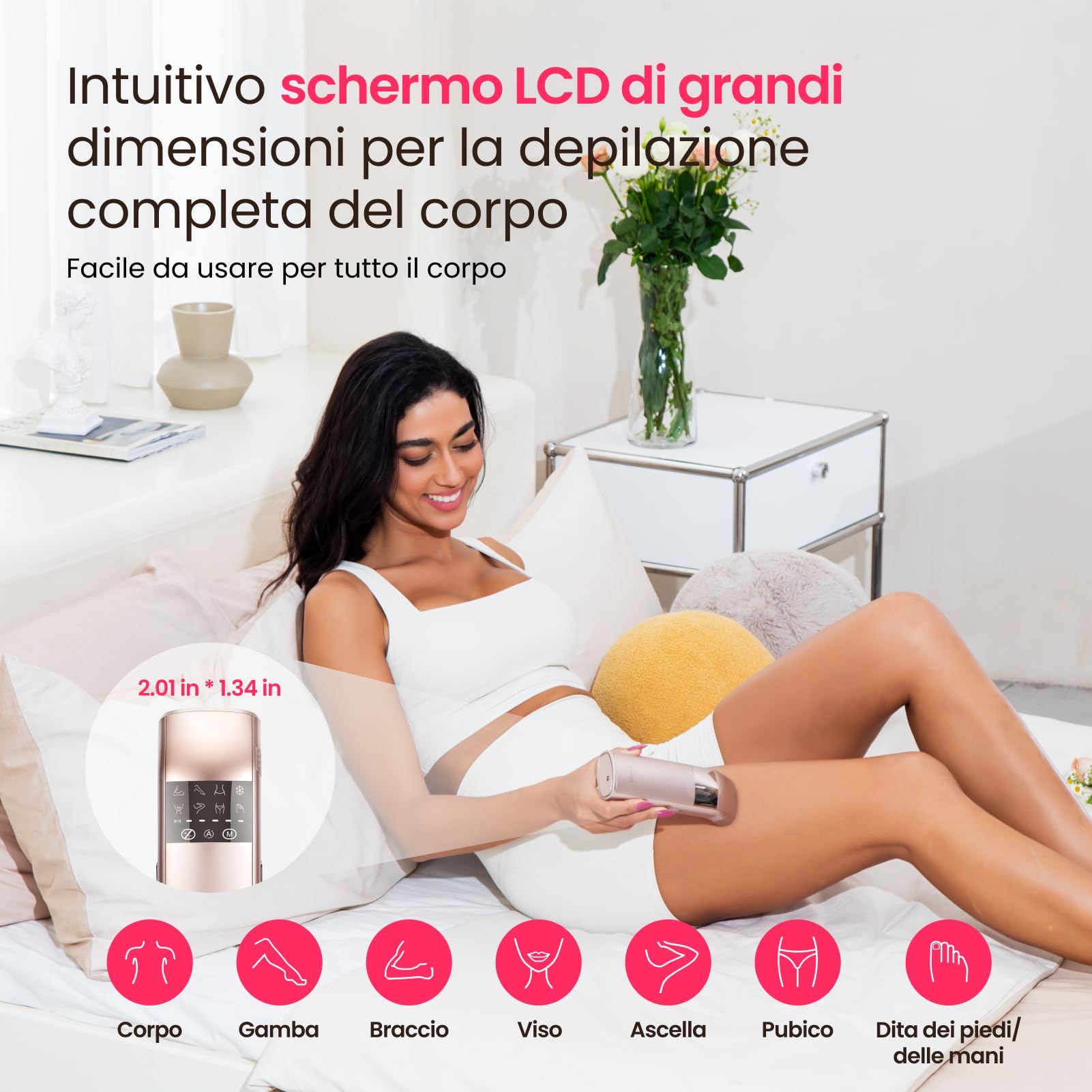 25J Epilatore laser IPL con Triplo Impulso, zaffiro ghiaccio indolore a 3 °C, Epilazione laser definitiva, 999900 impulsi di Luce Pulsata, per Uomo Donna, Ascelle Bikini Corpo,Idea Regalo(oro)