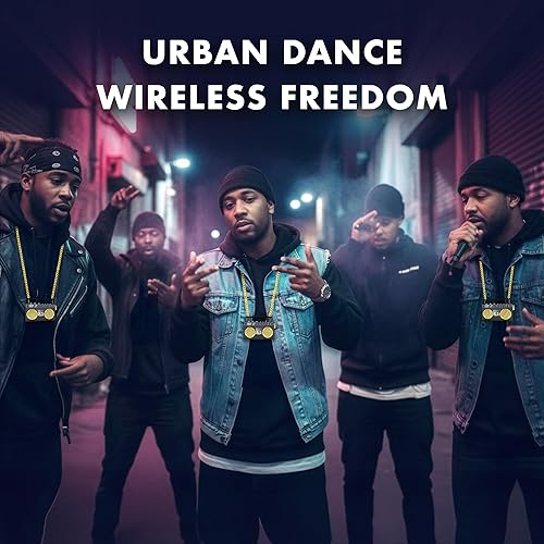 Miniatura 8 de Altavoz inalámbrico portátil mini Bluetooth de 50 aniversario del Hip Hop, Boombox retro portátil, collar de 27 pulgadas, radio FM, botones a bordo