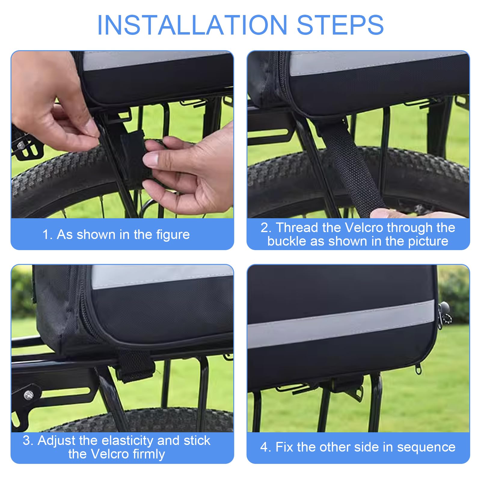 Bolso Impermeable para Maletero de Bicicleta, Bolsa Trasera para 3 en 1, Bolsa de Transporte de Equipaje, Alforja Maletero Resistente con Gran Capacidad y Seguridad