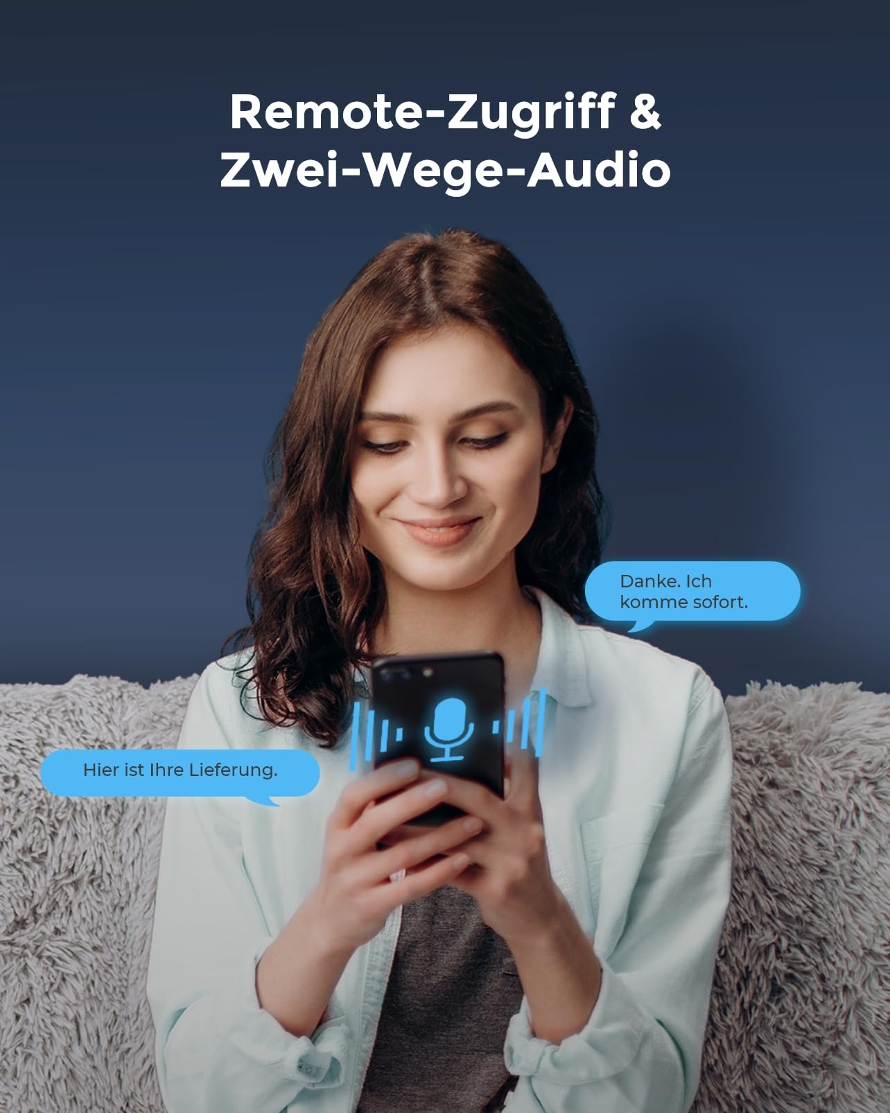 Reolink 4K WLAN Überwachungskamera Set Aussen, 4X 8MP Wi-Fi 6 Kamera Aussen, 12CH WLAN NVR mit 2TB HDD, Vollmetallmaterial, Farbnachtsicht, Person/Fahrzeug/Tiererkennung, 2-Wege-Audio, RLK12-800WB4