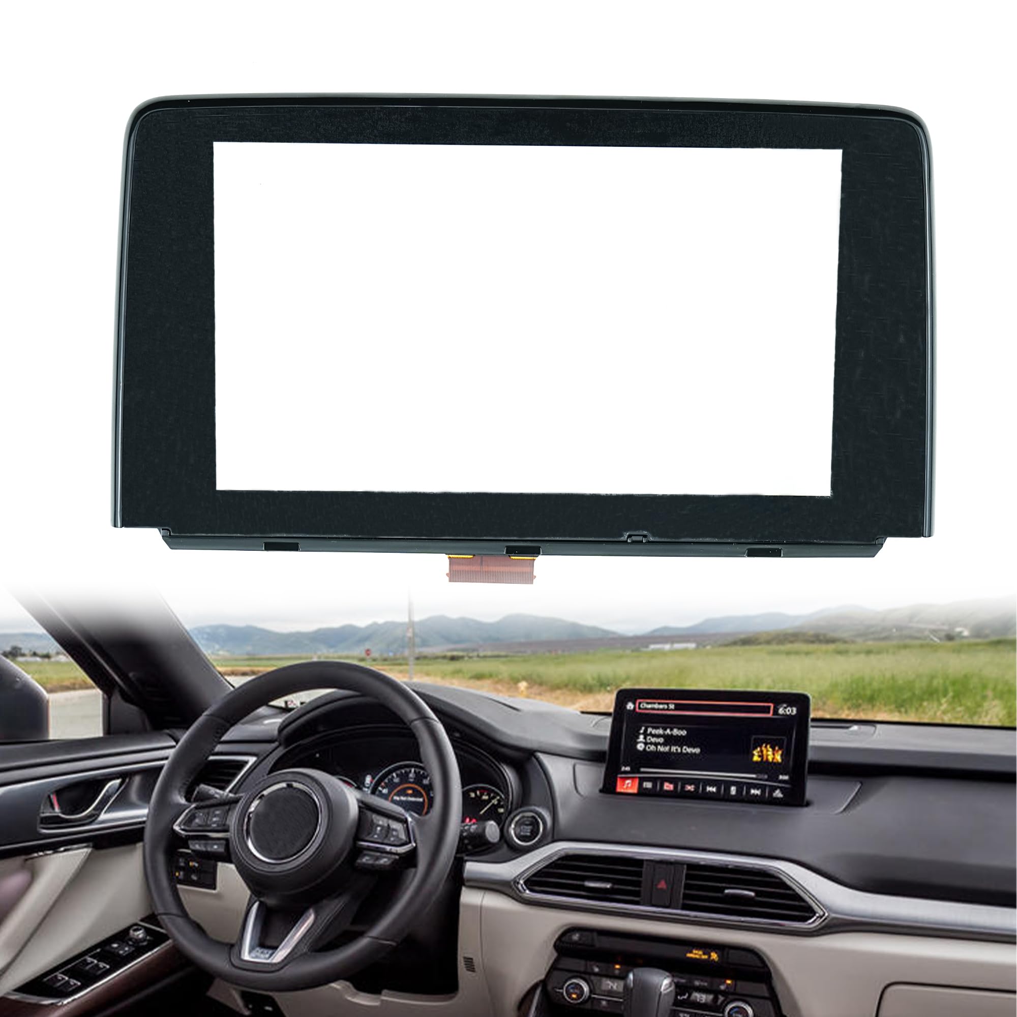 8" inch Digitizer Navigation Touch Screen Glass Compatible with Mazda CX9 CX-9 2016 2017 2018 2019 Replace TK48-611J0 TK49-611JA TK49-61-1J0A TK49-611J0-B-image-36