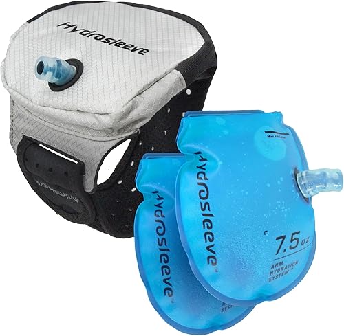 Miniatura 8 de Hydrosleeve Paquete de hidratación para corredores, paquete de hidratación de brazalete manos libres. Perfecto para corredores, maratones,