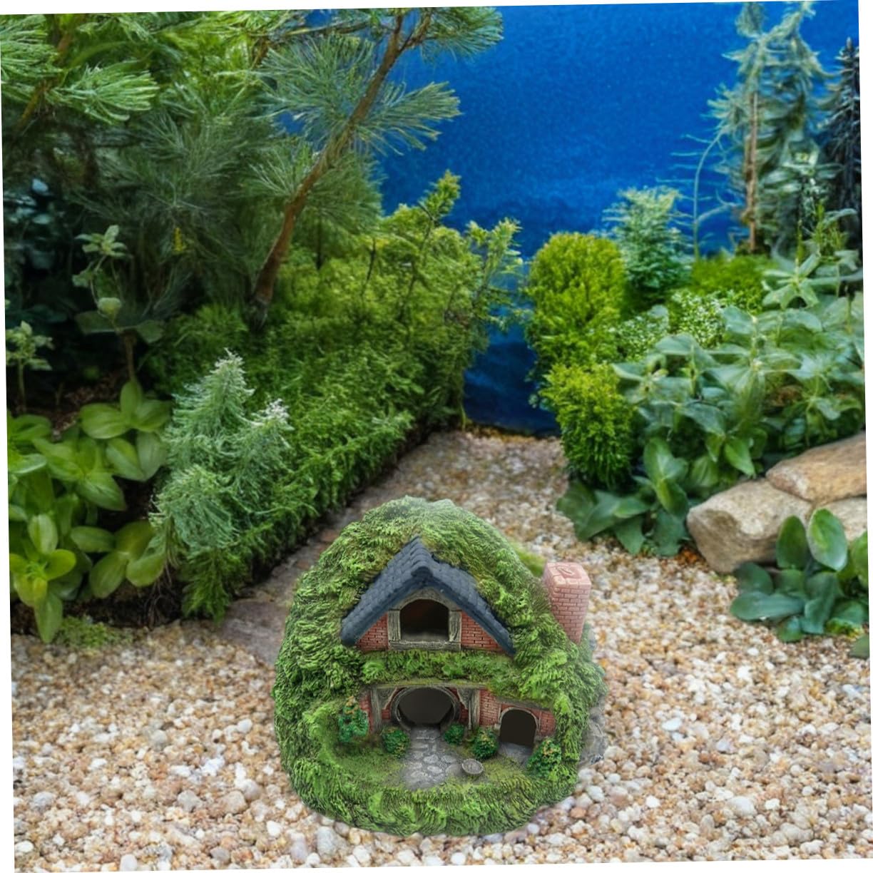 TOYANDONA Escondite del Castillo Pecera Decoración para Peceras De Resina Escondite para Peces Adorno Paisajístico para Peces Betta y Camarones