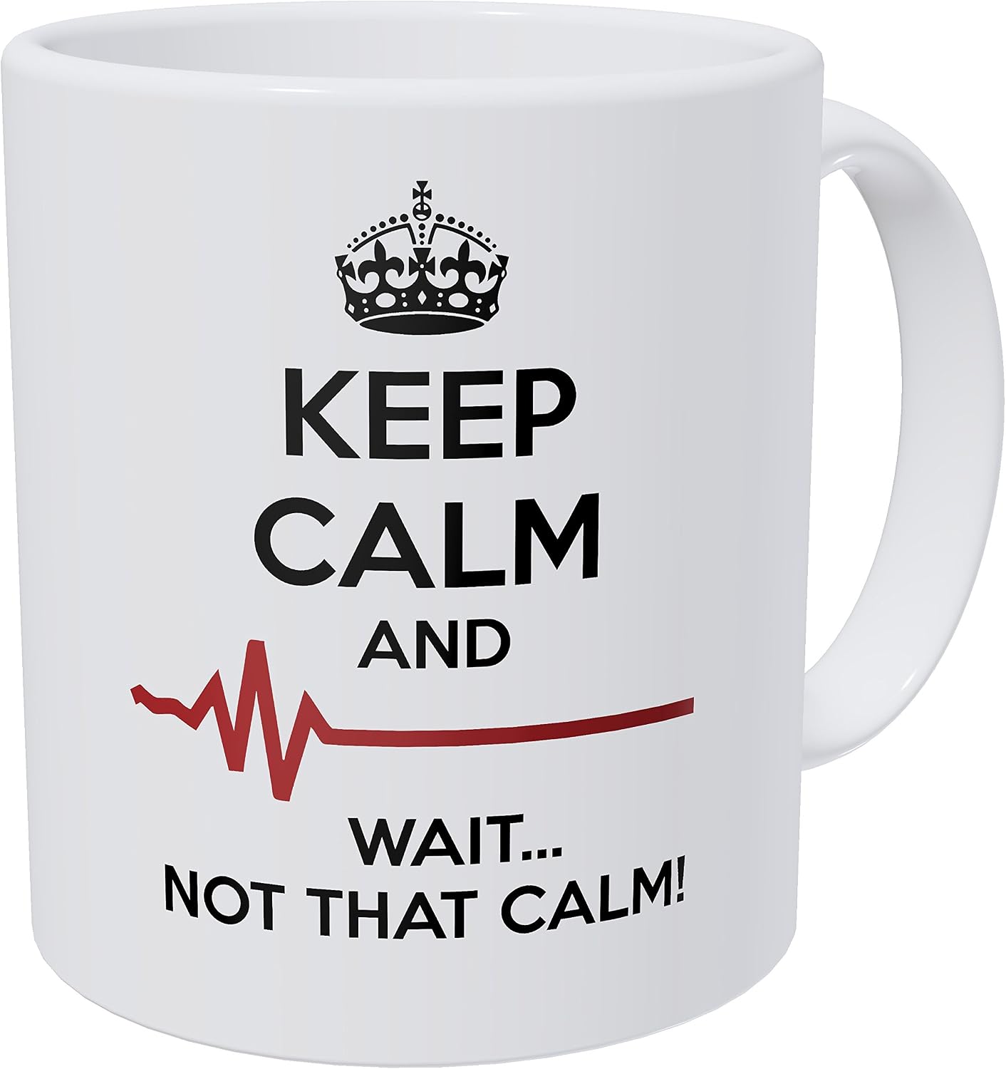 Wampumtuk Doctor, Medicine, Keep Calm and Wait Not That Calm 11 Ounces Funny Coffee Mug