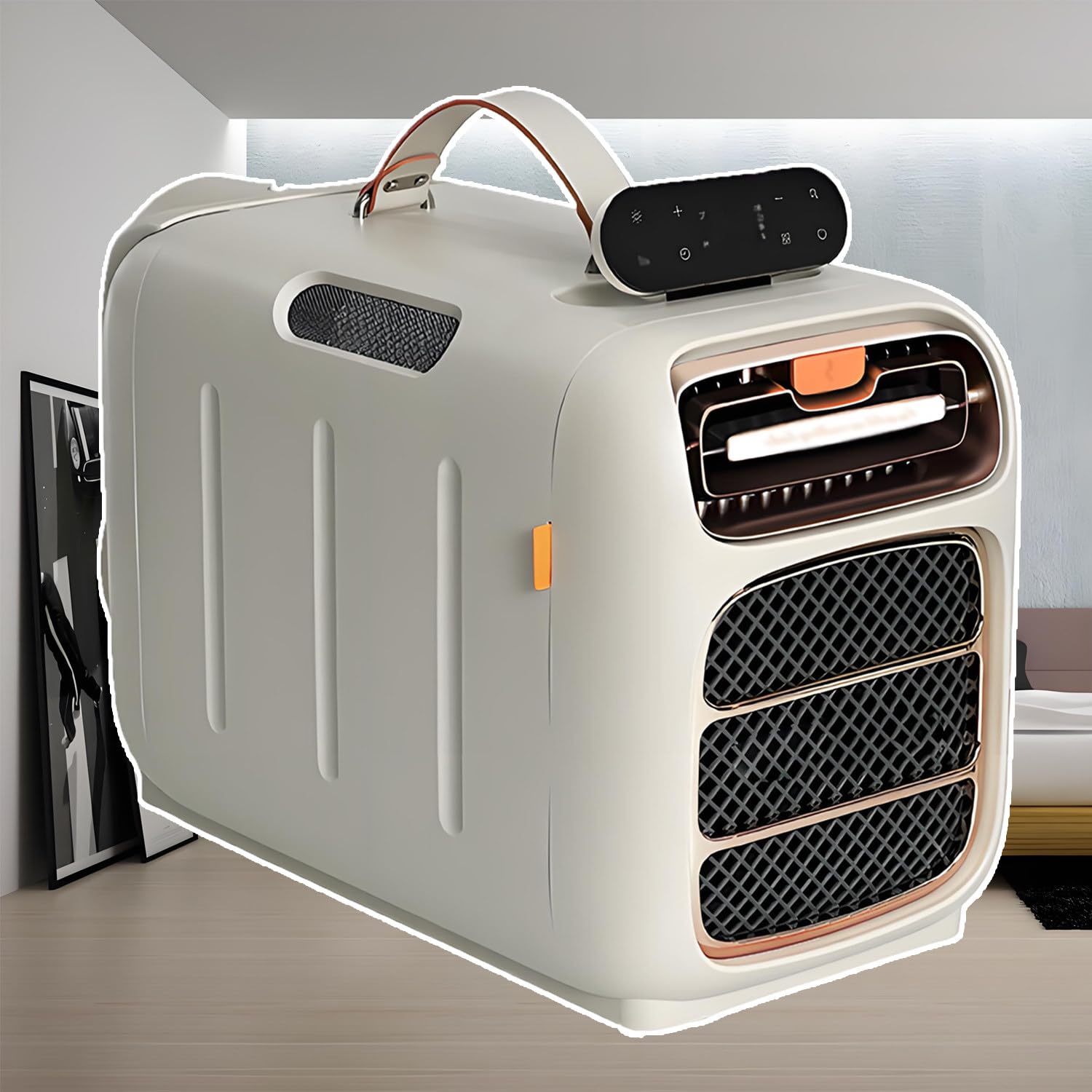 QuinteZhenTially Portable Camping Air Conditioner,Temperature Range 16-36°C,8–10 M² Coverage Space,Lightweight & Efficient,Fast Cooling/Heating,for Outdoor & Home Use Tents,Trucks,Rvs Cold